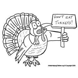 Coloring page: Turkey (Animals) #5454 - Free Printable Coloring Pages