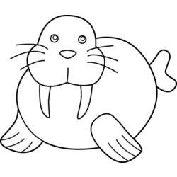 Coloring page: Walrus (Animals) #16490 - Free Printable Coloring Pages