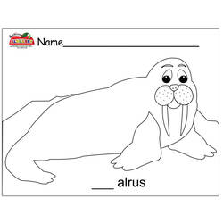 Coloring page: Walrus (Animals) #16522 - Free Printable Coloring Pages