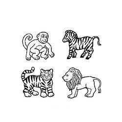 Coloring page: Wild / Jungle Animals (Animals) #21345 - Free Printable Coloring Pages