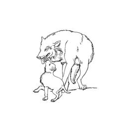 Coloring page: Wolf (Animals) #10445 - Free Printable Coloring Pages