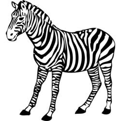 Coloring page: Zebra (Animals) #12992 - Free Printable Coloring Pages