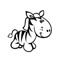 Coloring page: Zebra (Animals) #13034 - Free Printable Coloring Pages