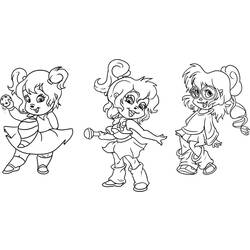 Coloring page: Alvin and the Chipmunks (Animation Movies) #128252 - Free Printable Coloring Pages