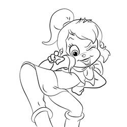 Coloring page: Alvin and the Chipmunks (Animation Movies) #128297 - Free Printable Coloring Pages