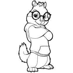 Coloring page: Alvin and the Chipmunks (Animation Movies) #128373 - Free Printable Coloring Pages
