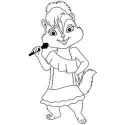 Coloring page: Alvin and the Chipmunks (Animation Movies) #128452 - Free Printable Coloring Pages