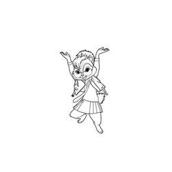 Coloring page: Alvin and the Chipmunks (Animation Movies) #128470 - Free Printable Coloring Pages