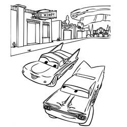 Coloring page: Cars (Animation Movies) #132607 - Free Printable Coloring Pages