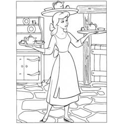 Coloring page: Cinderella (Animation Movies) #129528 - Free Printable Coloring Pages