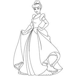 Coloring page: Cinderella (Animation Movies) #129529 - Free Printable Coloring Pages