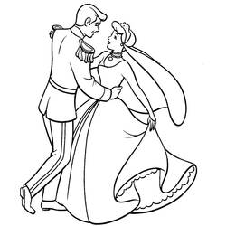 Coloring page: Cinderella (Animation Movies) #129609 - Free Printable Coloring Pages