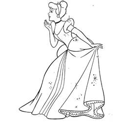 Coloring page: Cinderella (Animation Movies) #129642 - Free Printable Coloring Pages