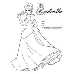Coloring page: Cinderella (Animation Movies) #129657 - Free Printable Coloring Pages