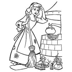 Coloring page: Cinderella (Animation Movies) #129693 - Free Printable Coloring Pages