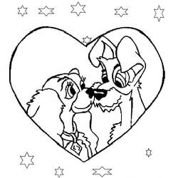 Coloring page: Lady and the Tramp (Animation Movies) #133218 - Free Printable Coloring Pages