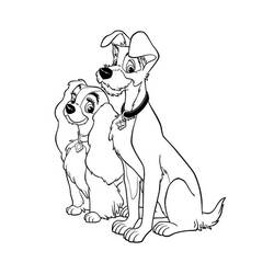 Coloring page: Lady and the Tramp (Animation Movies) #133269 - Free Printable Coloring Pages