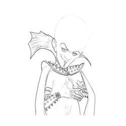 Coloring page: Megamind (Animation Movies) #46503 - Free Printable Coloring Pages