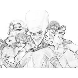 Coloring page: Megamind (Animation Movies) #46508 - Free Printable Coloring Pages