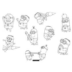 Coloring page: Minions (Animation Movies) #72072 - Free Printable Coloring Pages