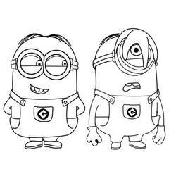 Coloring page: Minions (Animation Movies) #72077 - Free Printable Coloring Pages