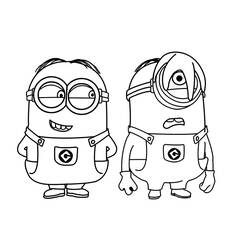 Coloring page: Minions (Animation Movies) #72162 - Free Printable Coloring Pages