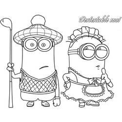 Coloring page: Minions (Animation Movies) #72170 - Free Printable Coloring Pages