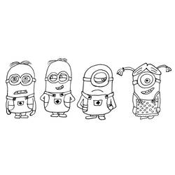 Coloring page: Minions (Animation Movies) #72192 - Free Printable Coloring Pages