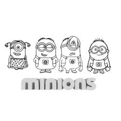 Coloring page: Minions (Animation Movies) #72212 - Free Printable Coloring Pages