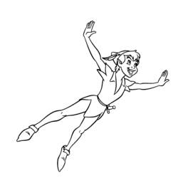 Coloring page: Peter Pan (Animation Movies) #128824 - Free Printable Coloring Pages