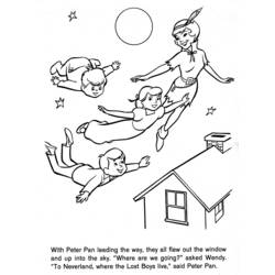 Coloring page: Peter Pan (Animation Movies) #128890 - Free Printable Coloring Pages