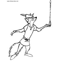 Coloring page: Robin Hood (Animation Movies) #133077 - Free Printable Coloring Pages