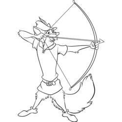 Coloring page: Robin Hood (Animation Movies) #133087 - Free Printable Coloring Pages