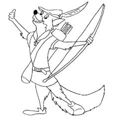 Coloring page: Robin Hood (Animation Movies) #133101 - Free Printable Coloring Pages
