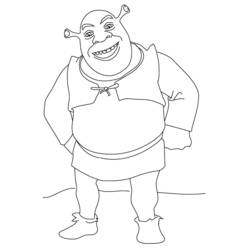 Coloring page: Shrek (Animation Movies) #115115 - Free Printable Coloring Pages