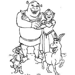 Coloring page: Shrek (Animation Movies) #115206 - Free Printable Coloring Pages