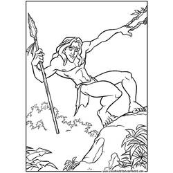 Coloring page: Tarzan (Animation Movies) #131088 - Free Printable Coloring Pages