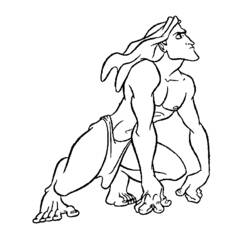 Coloring page: Tarzan (Animation Movies) #131092 - Free Printable Coloring Pages