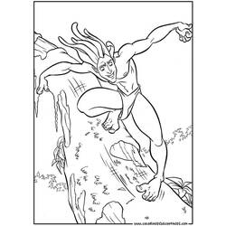 Coloring page: Tarzan (Animation Movies) #131115 - Free Printable Coloring Pages