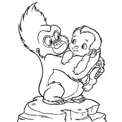 Coloring page: Tarzan (Animation Movies) #131158 - Free Printable Coloring Pages