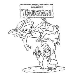 Coloring page: Tarzan (Animation Movies) #131159 - Free Printable Coloring Pages