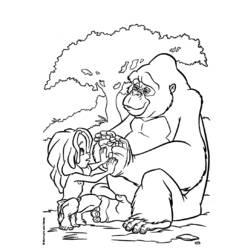 Coloring page: Tarzan (Animation Movies) #131201 - Free Printable Coloring Pages