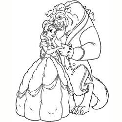 Coloring page: The Beauty and the Beast (Animation Movies) #130879 - Free Printable Coloring Pages