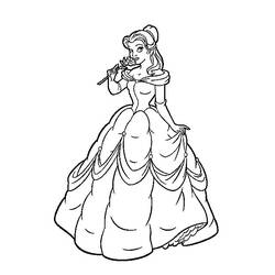 Coloring page: The Beauty and the Beast (Animation Movies) #130885 - Free Printable Coloring Pages