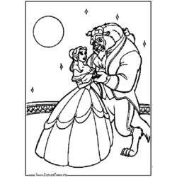 Coloring page: The Beauty and the Beast (Animation Movies) #130935 - Free Printable Coloring Pages