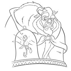 Coloring page: The Beauty and the Beast (Animation Movies) #130942 - Free Printable Coloring Pages