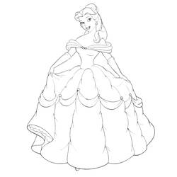 Coloring page: The Beauty and the Beast (Animation Movies) #130982 - Free Printable Coloring Pages