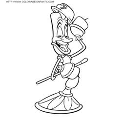 Coloring page: The Beauty and the Beast (Animation Movies) #131022 - Free Printable Coloring Pages
