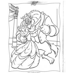 Coloring page: The Beauty and the Beast (Animation Movies) #131041 - Free Printable Coloring Pages