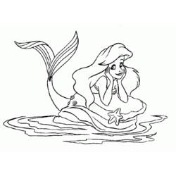 Coloring page: The Little Mermaid (Animation Movies) #127260 - Free Printable Coloring Pages